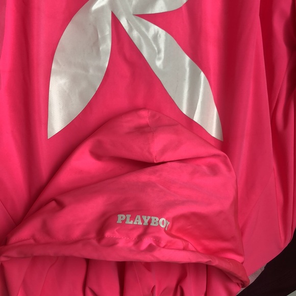 PLAYBOY JOYRICH Florescent Pink TRENCH COAT - Picture 4 of 7